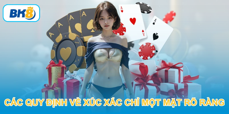 Các quy định về xúc xắc chỉ một mặt rõ ràng