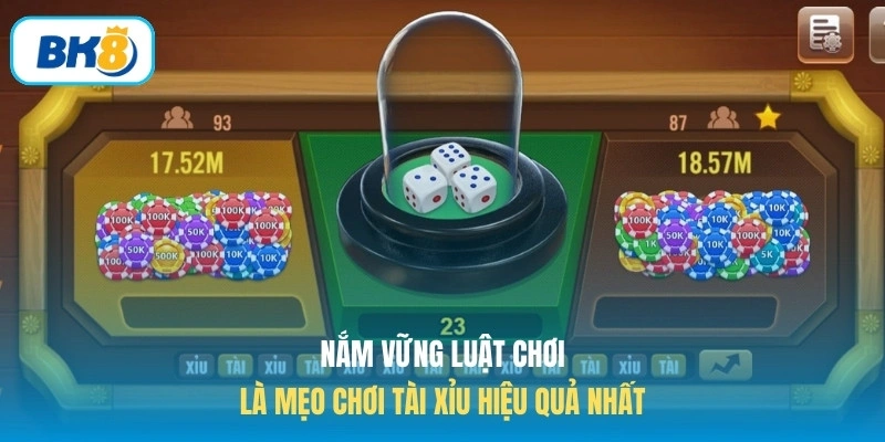 Nắm vững luật chơi là mẹo chơi tài xỉu hiệu quả nhất