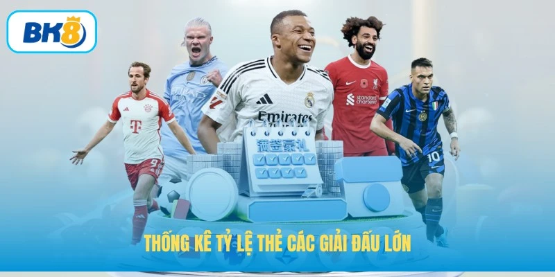 Thống kê tỷ lệ thẻ các giải đấu lớn